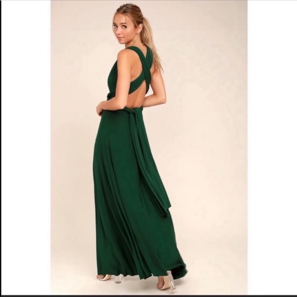 Lulu’s Tricks of The Trade Green Maxi Dress - Picture 7 of 16